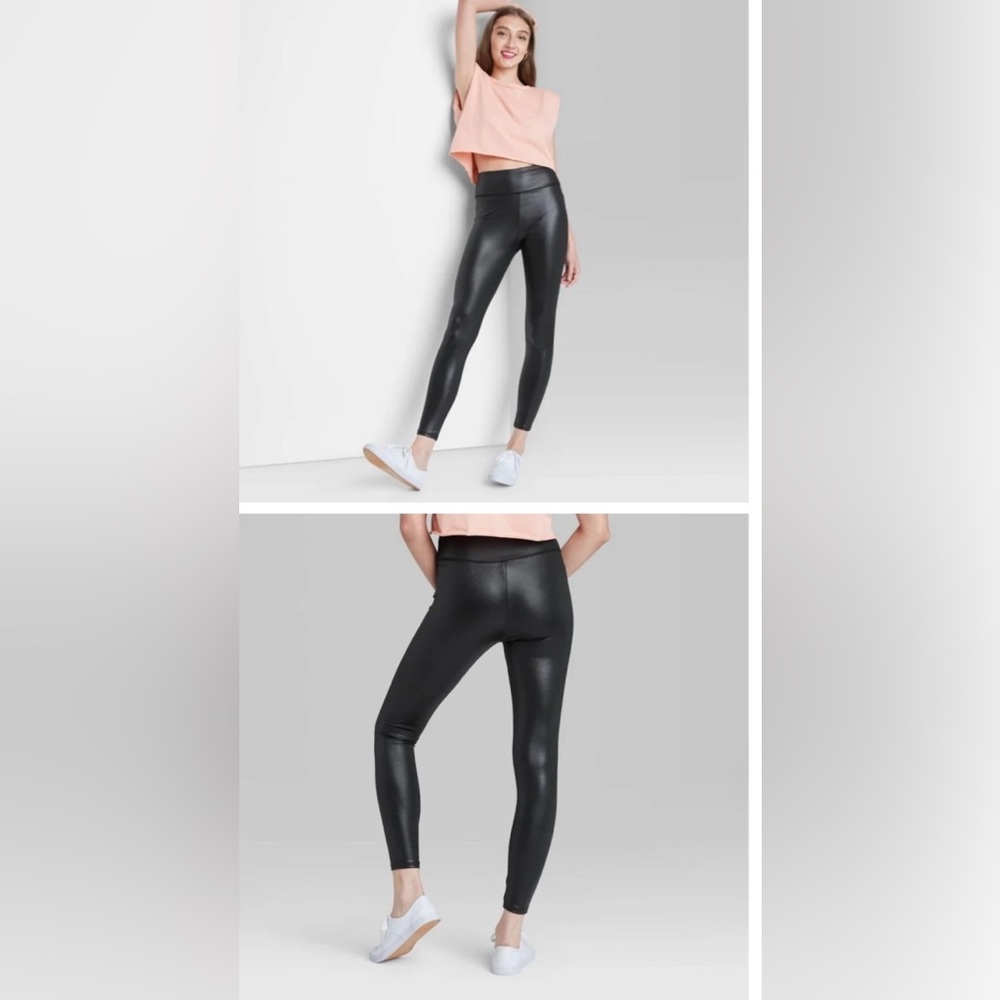 Faux leather pants- knockoff of spanx